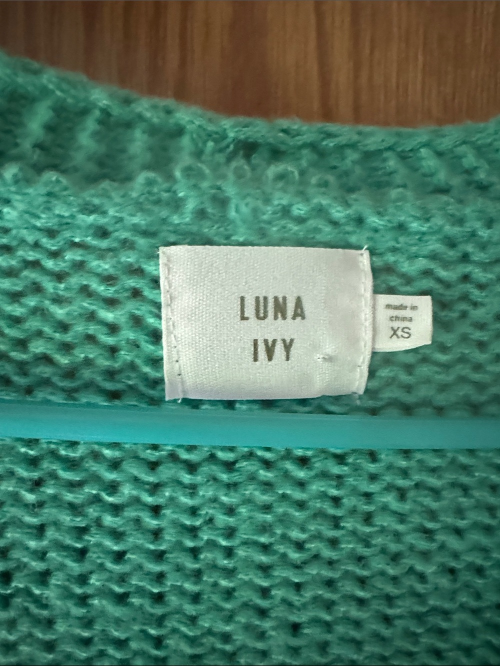 Luna Ivy Turquoise Strawberry Cardigan - Picture 2 of 7